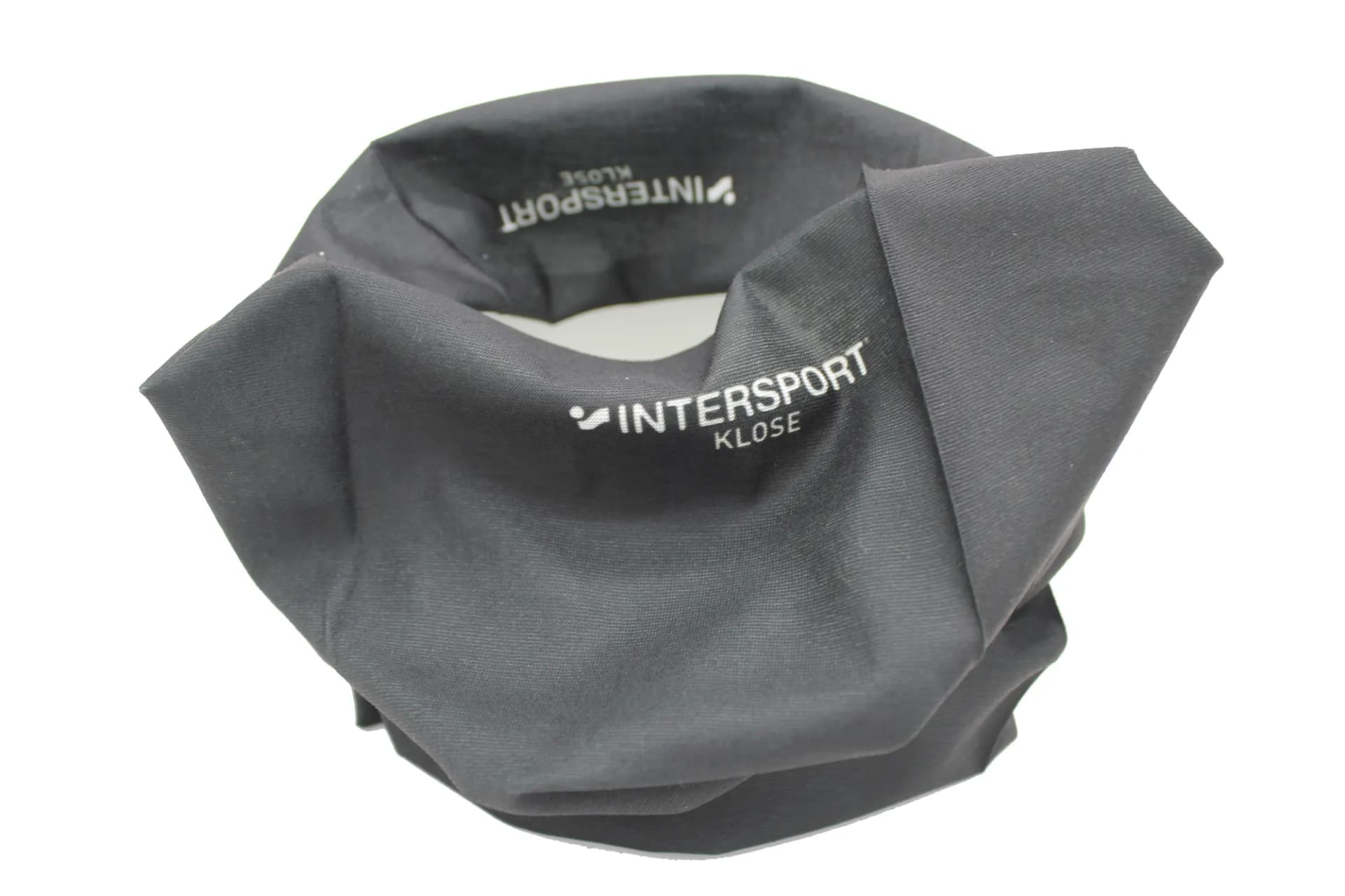 Graues Halstuch mit weißem Logo-Aufdruck